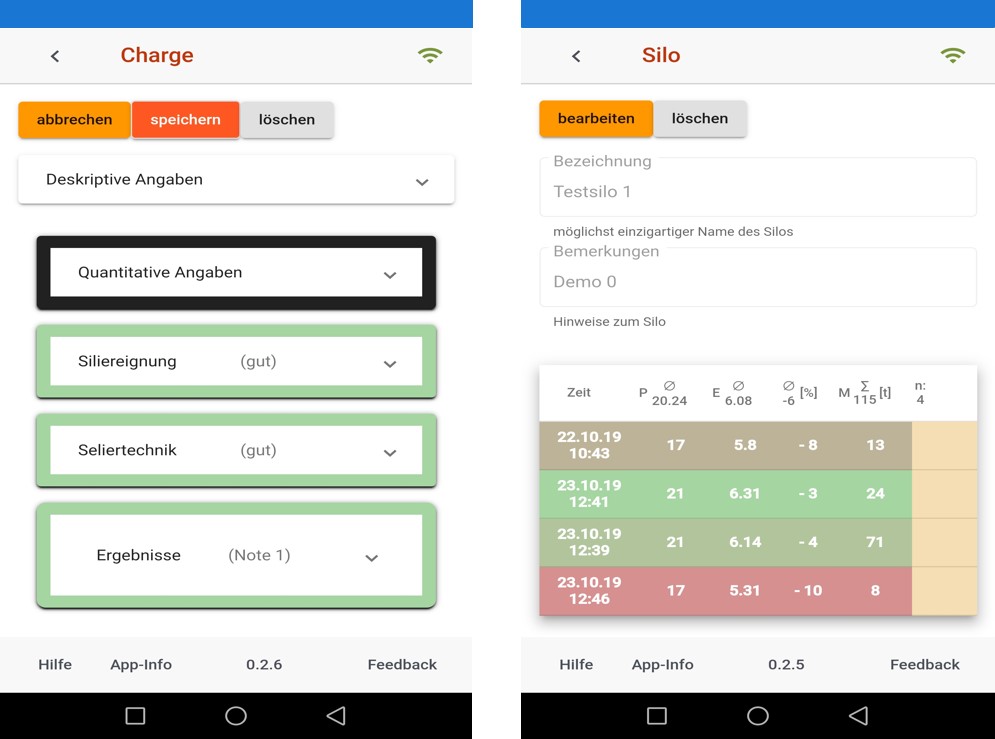 digitales Tool SiloExpert